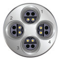 multiparameter sonde bulkhead 4 sensor ports
